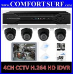 4 Channel CCTV H.264 Full D1 Network HD Video DVR Real Time Monitoring